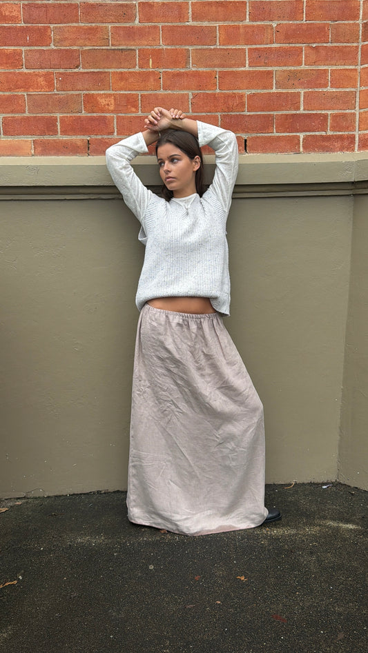 EVERYDAY SKIRT -CLAY