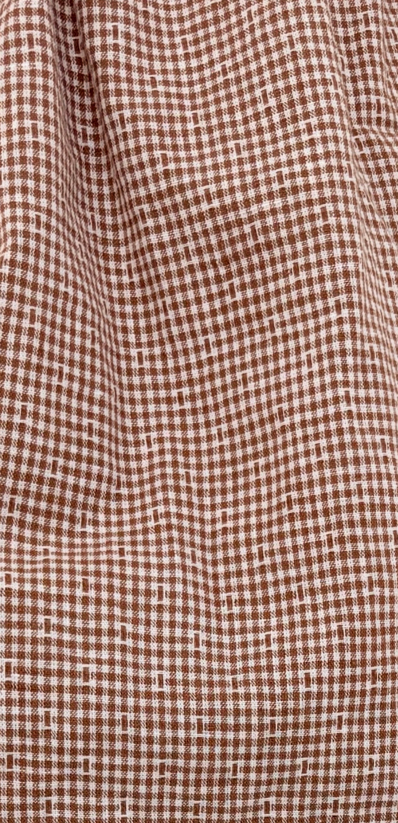 PUFF SLEEVE SMOCK TOP - CARIBOU CHECK