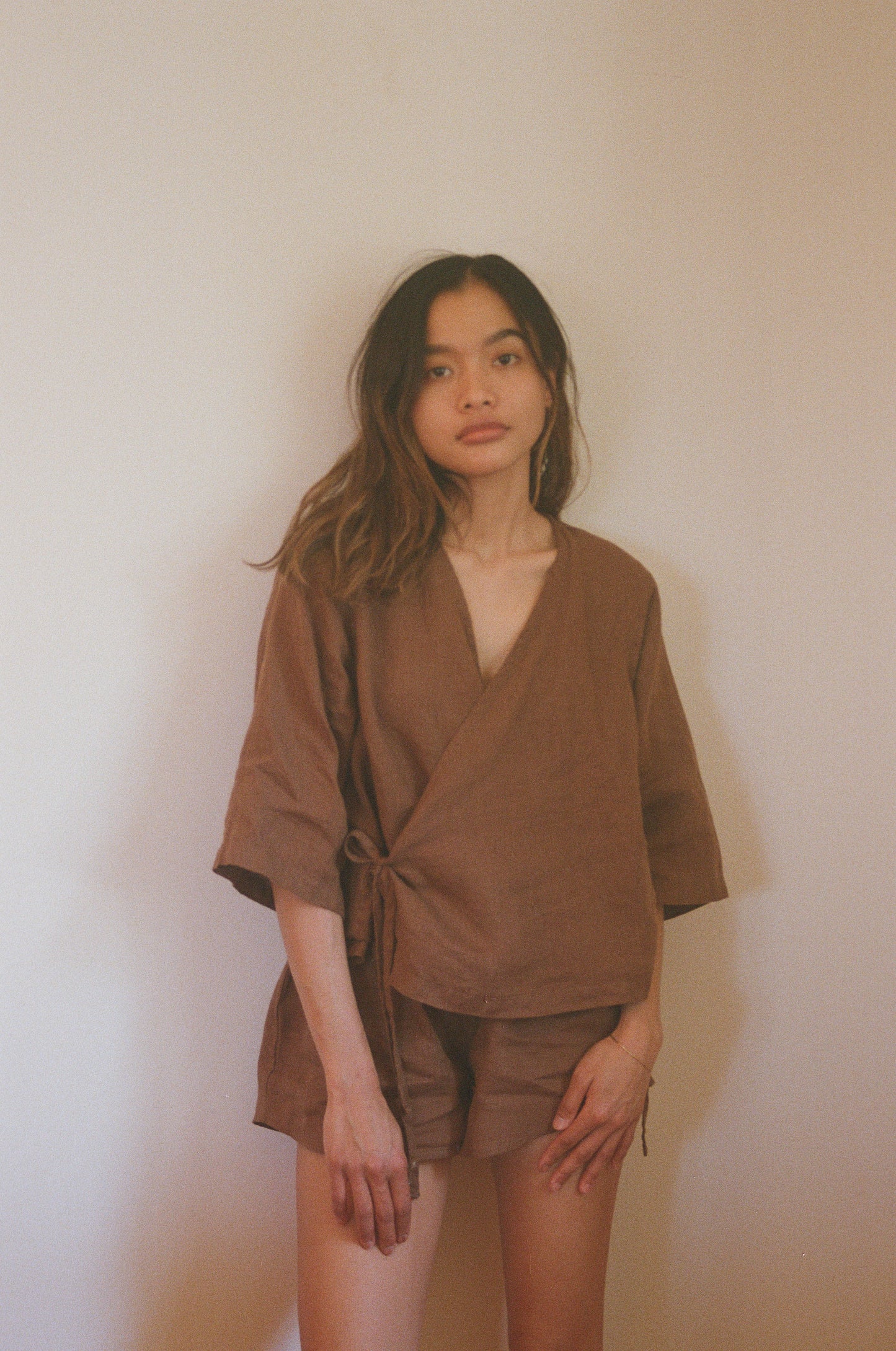 WRAP TOP - CACAO