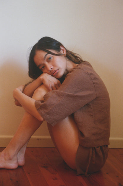 WRAP TOP - CACAO