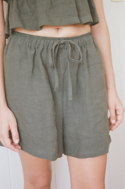 BINDI BERMUDA SHORTS- MOSS