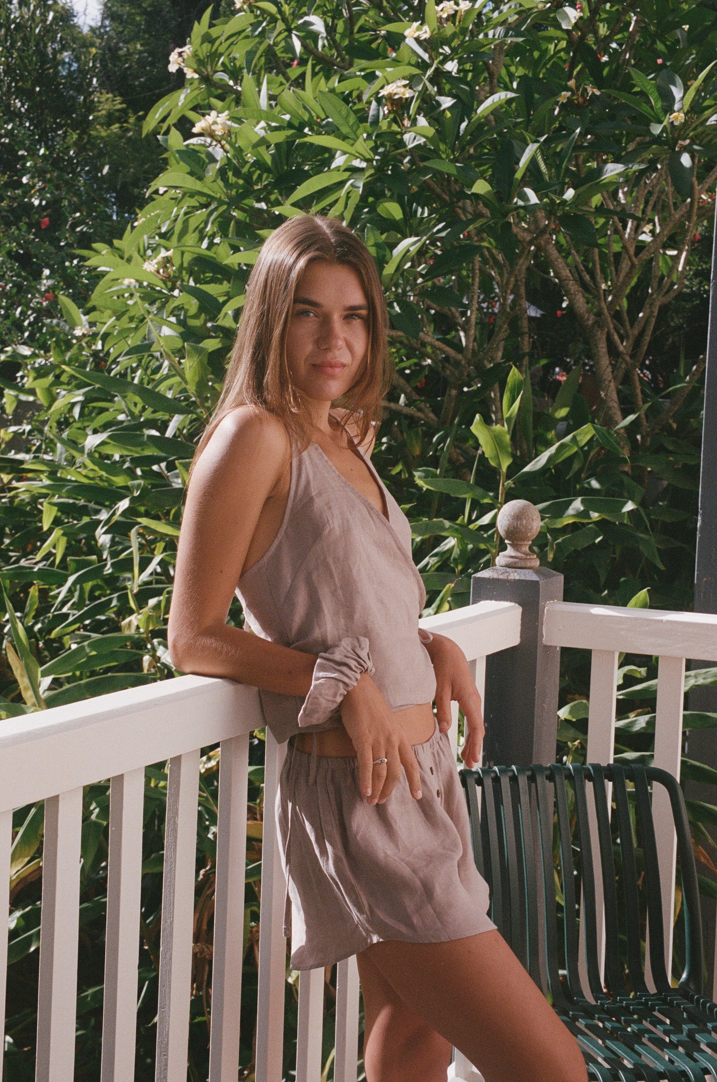 CROSS OVER HALTER - CLAY