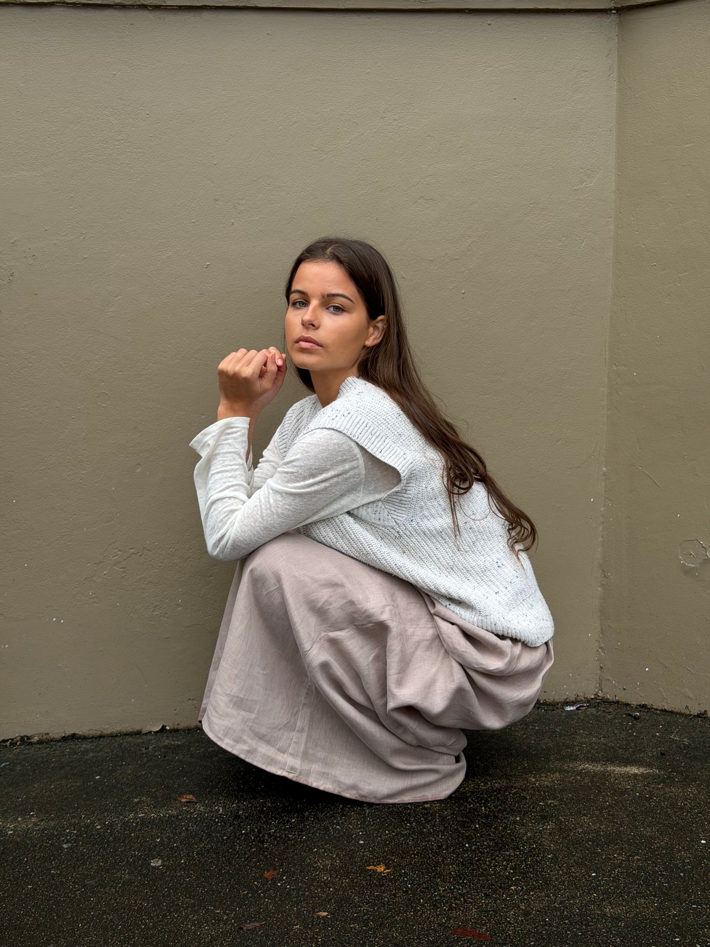 EVERYDAY SKIRT -CLAY