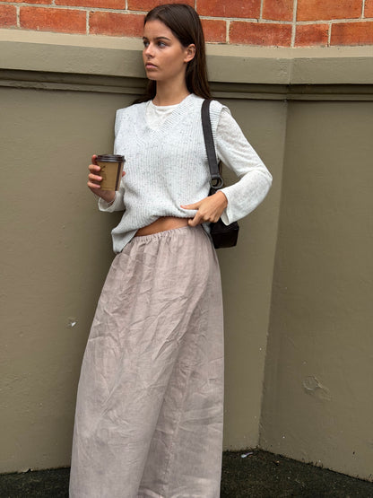 EVERYDAY SKIRT -CLAY
