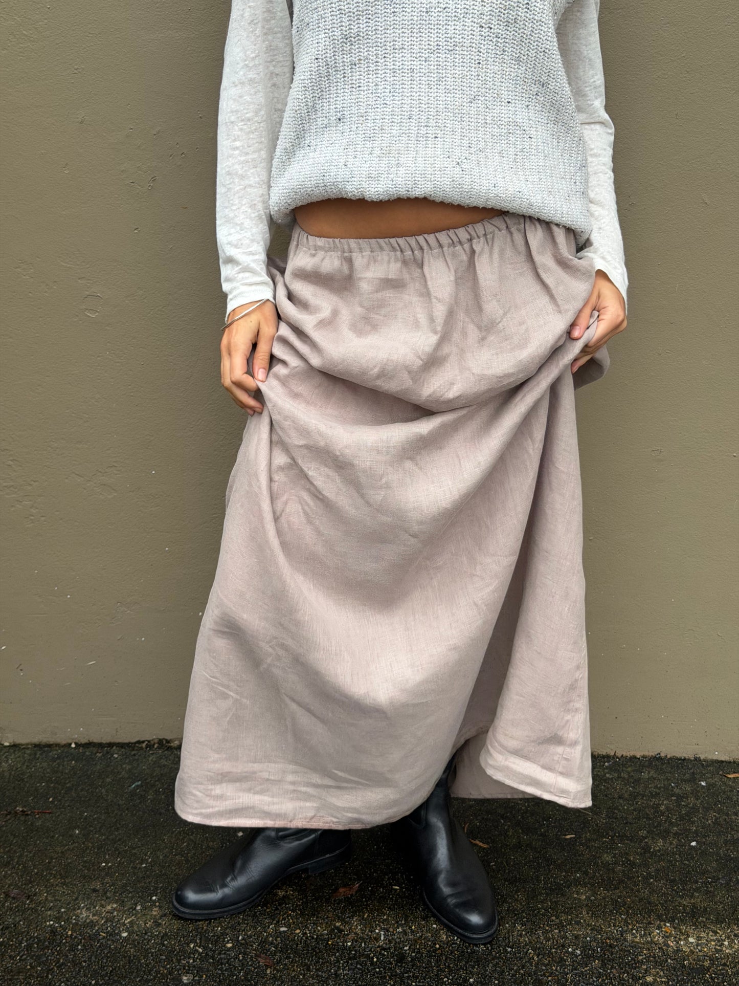 EVERYDAY SKIRT -CLAY