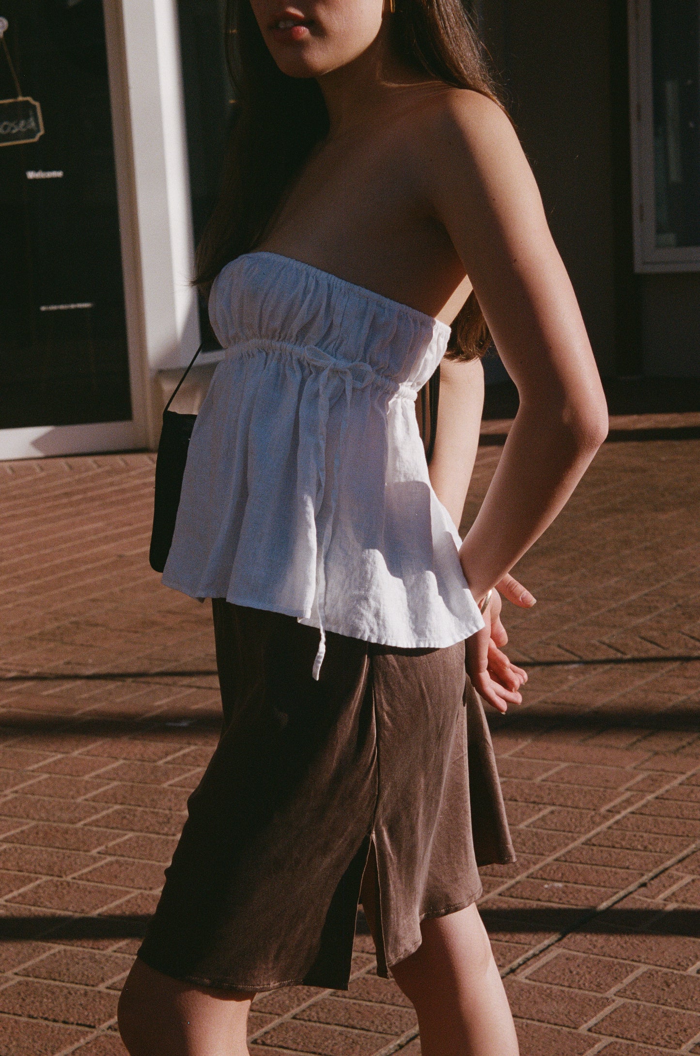 LINEN TUBE TOP - PAPER