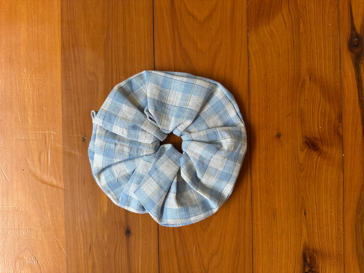 OVERSIZED SCRUNCHIE - FISHERMEN CHECK