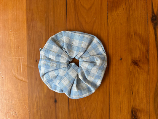 OVERSIZED SCRUNCHIE - FISHERMEN CHECK