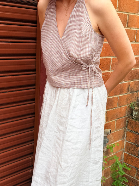 CROSS OVER HALTER - CARIBOU CHECK