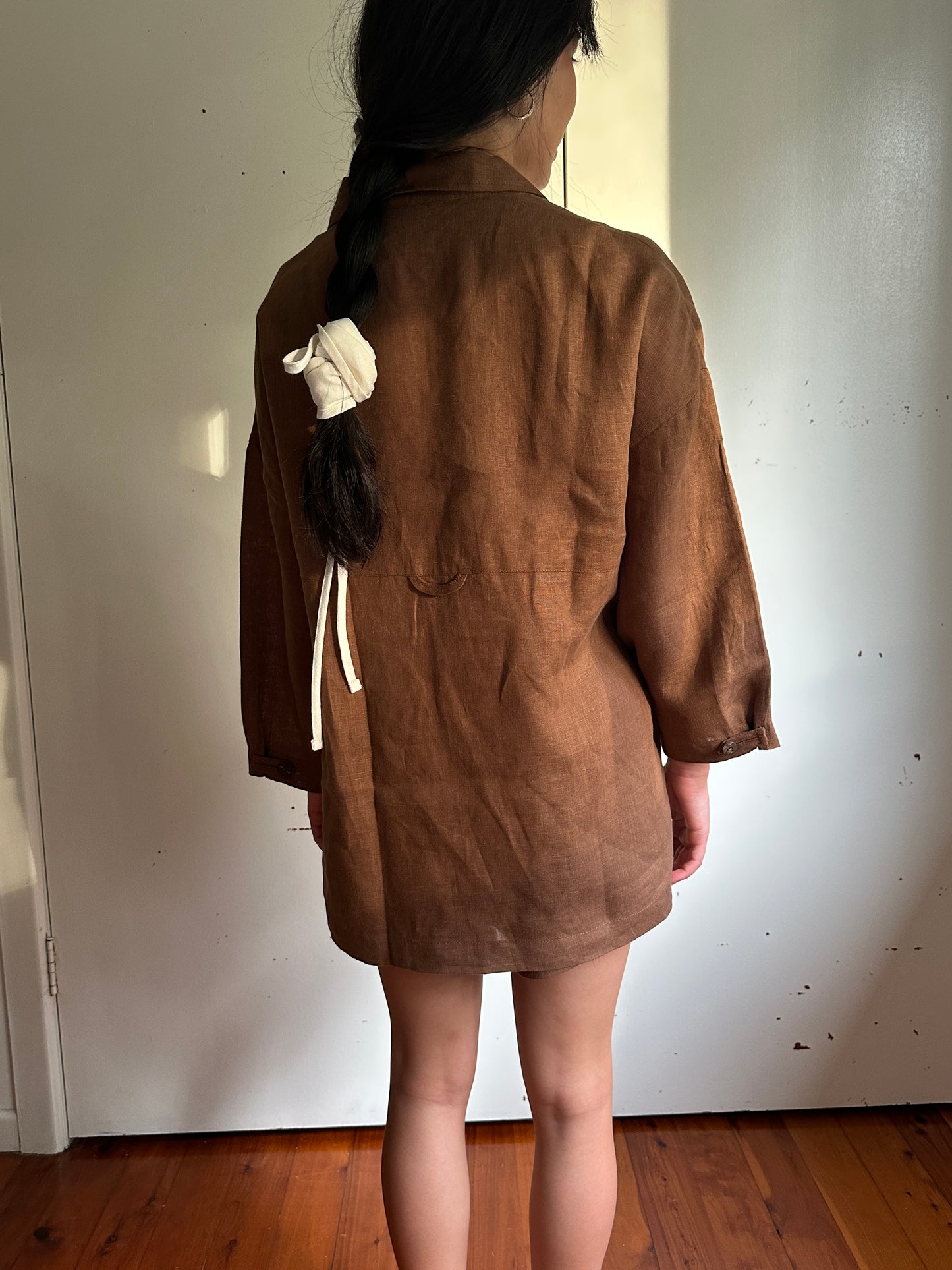 KIMONO BUTTON SET - CACAO