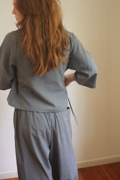 WRAP TOP - SLATE