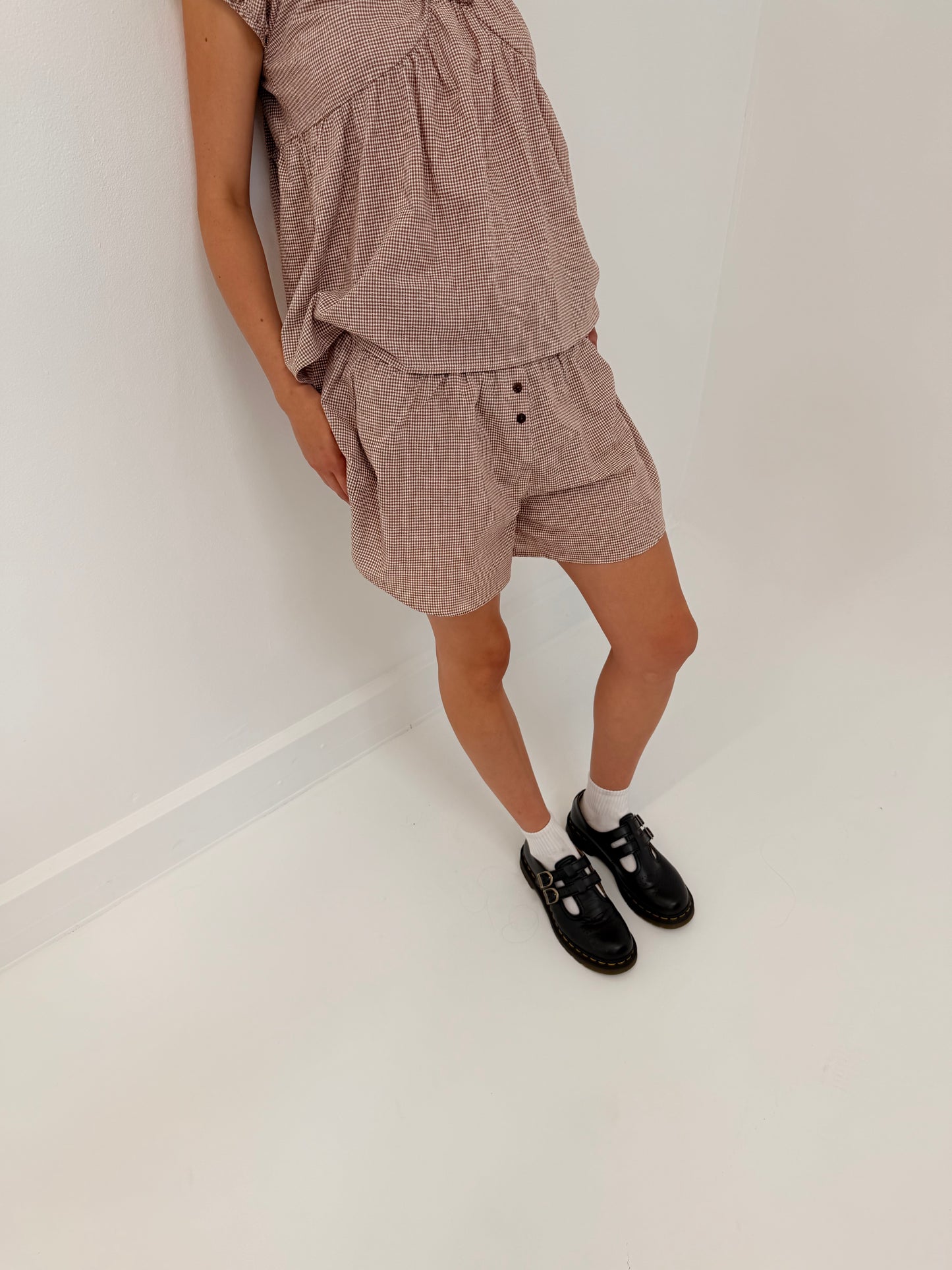 SMIPLE BOXER SHORTS - CARIBOU CHECK