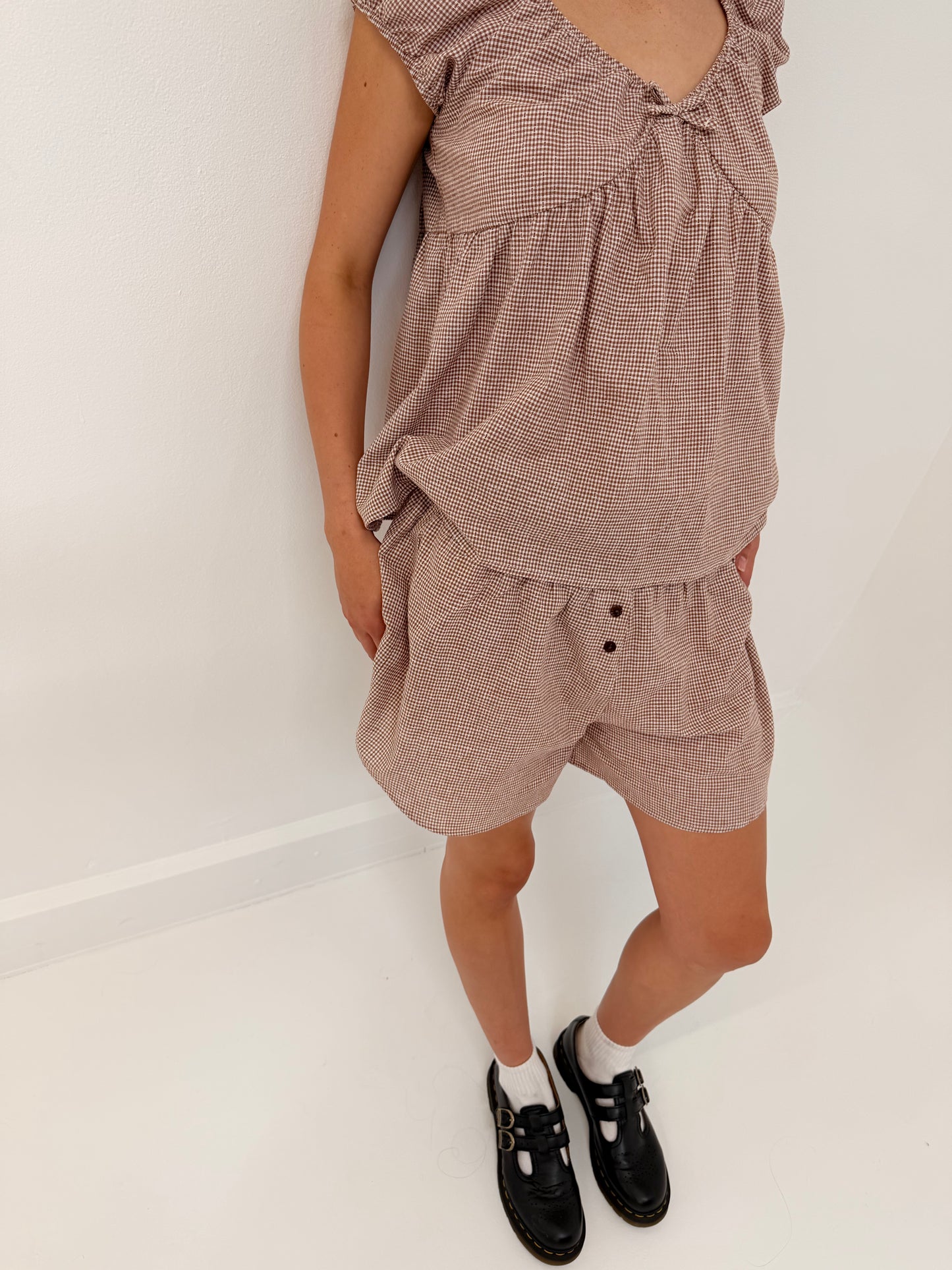 SMIPLE BOXER SHORTS - CARIBOU CHECK