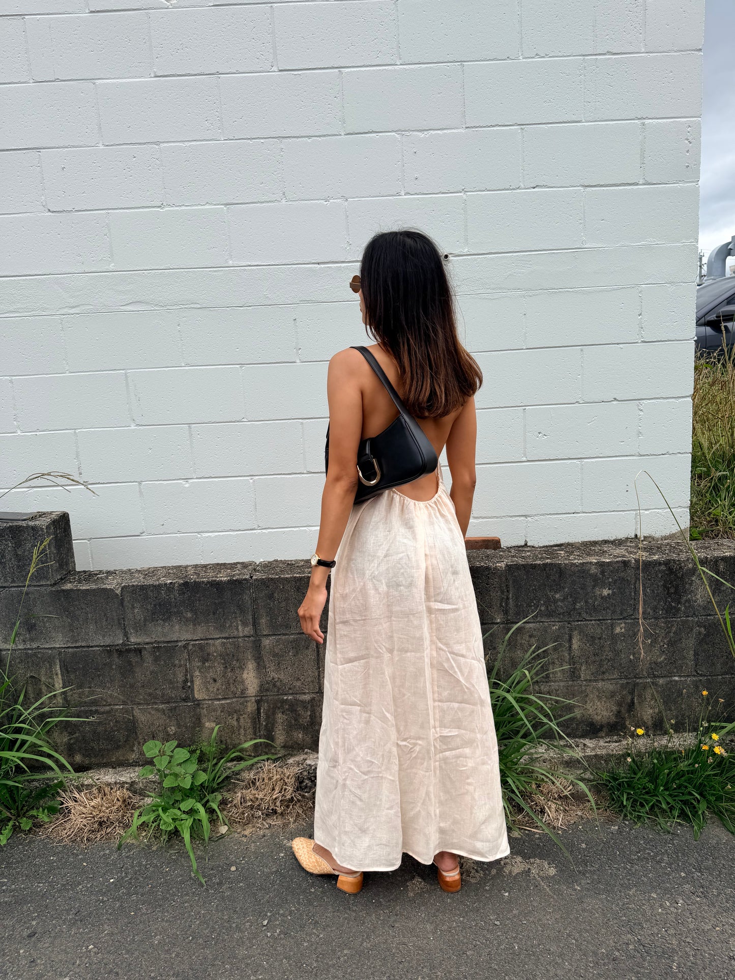 HALTER DRESS - SESAME