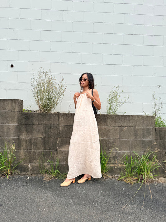 HALTER DRESS - SESAME