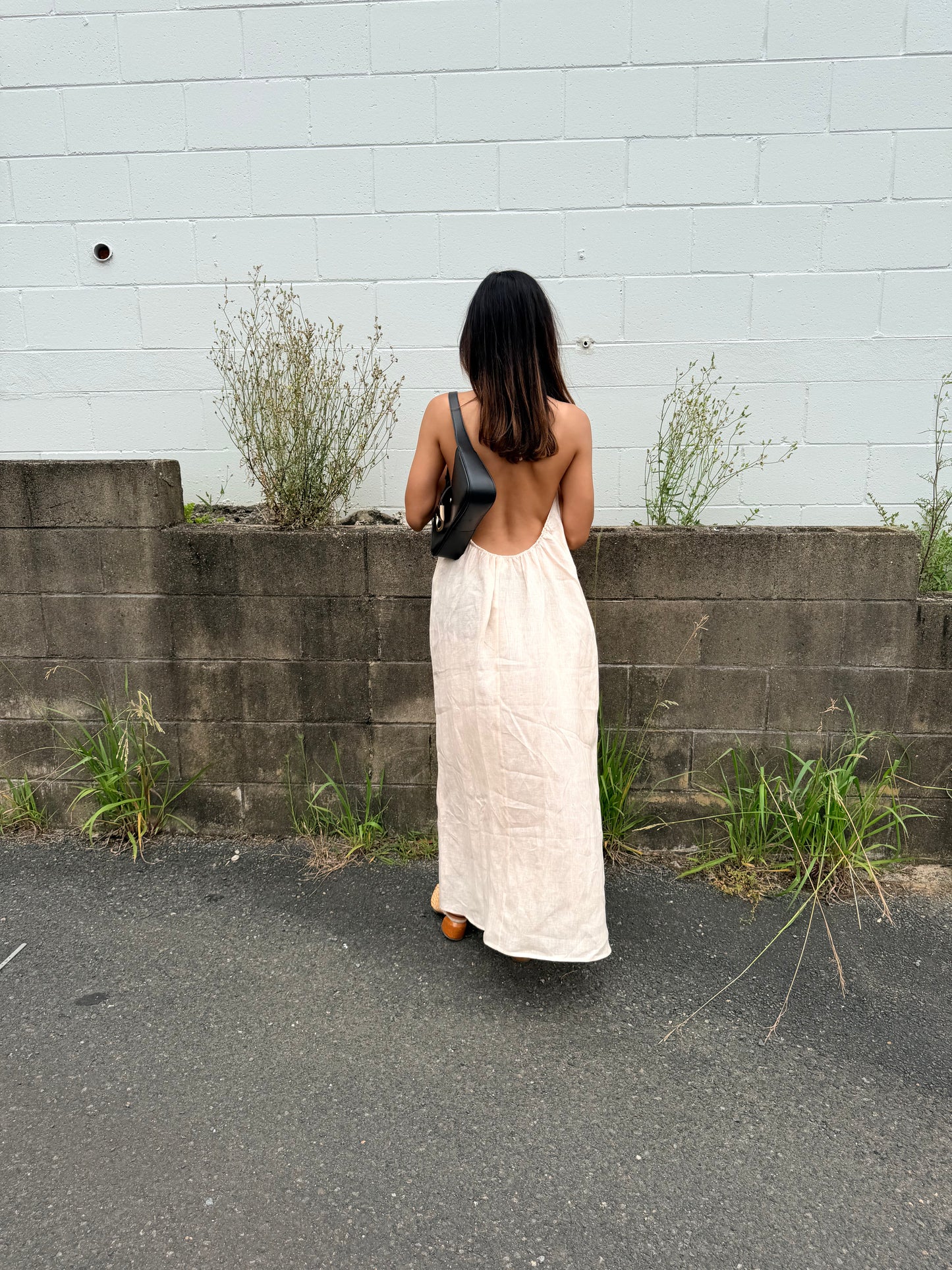 HALTER DRESS - SESAME