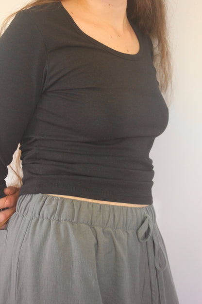 SOLACE LONG SLEEVE - CHARCOAL