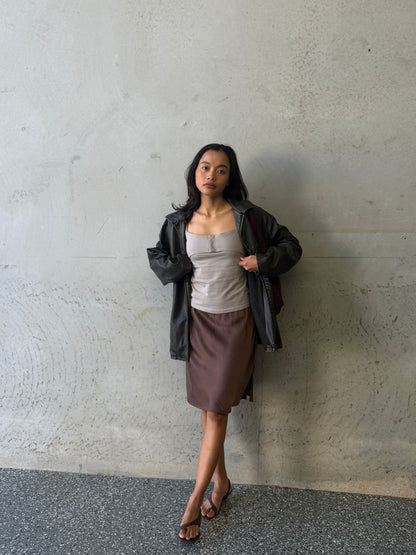 PANEL COTTON TANK - STONE