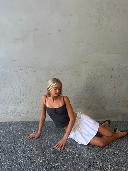LINEN TUBE TOP - PAPER