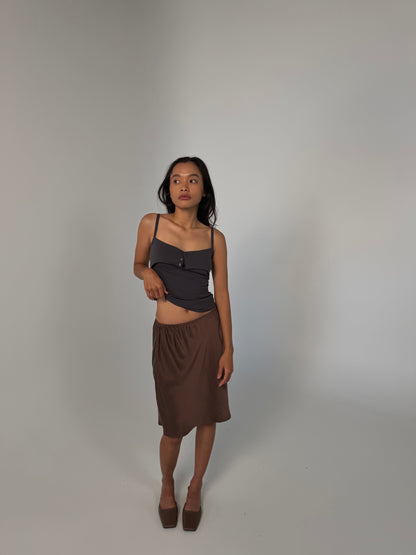 PANEL COTTON TANK - NAVY
