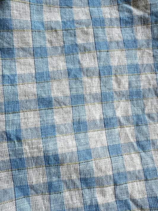 OVERSIZED SCRUNCHIE - FISHERMEN CHECK