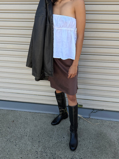 LINEN TUBE TOP - PAPER