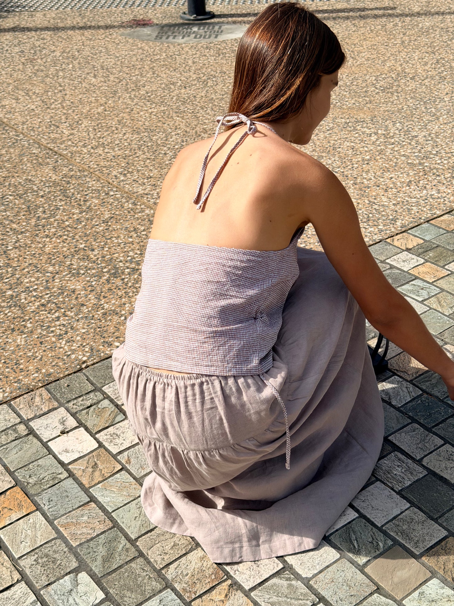 CROSS OVER HALTER - CARIBOU CHECK