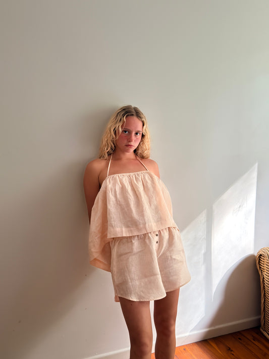 SIMPLE BOXER SHORTS - SESAME