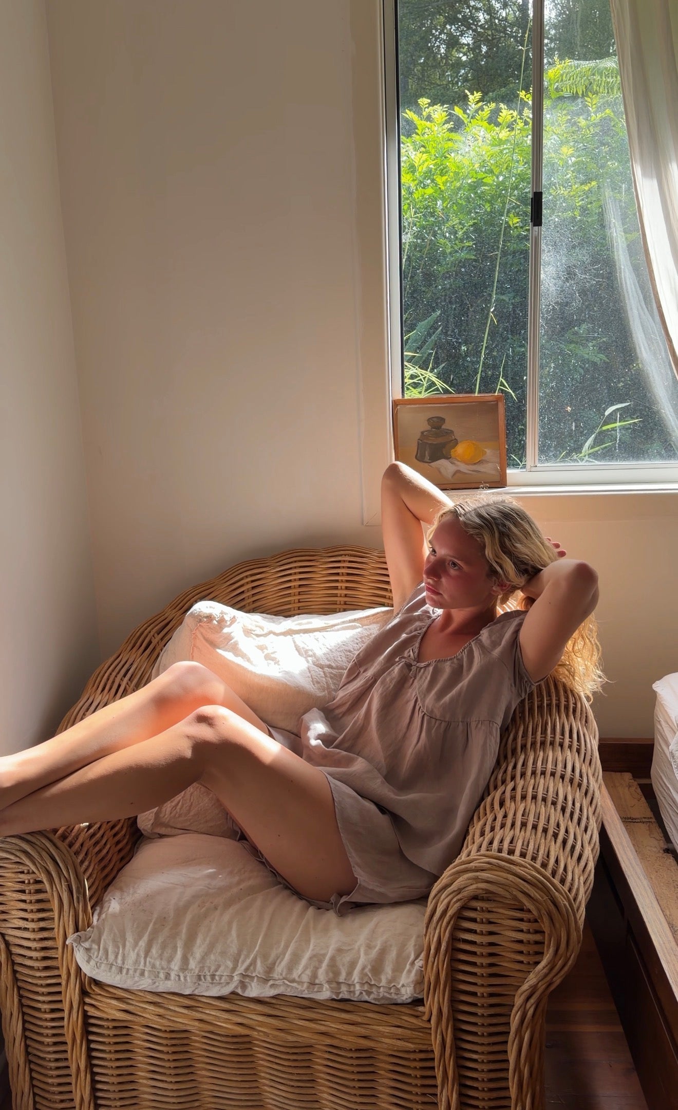 PUFF SLEEVE SMOCK TOP - CLAY