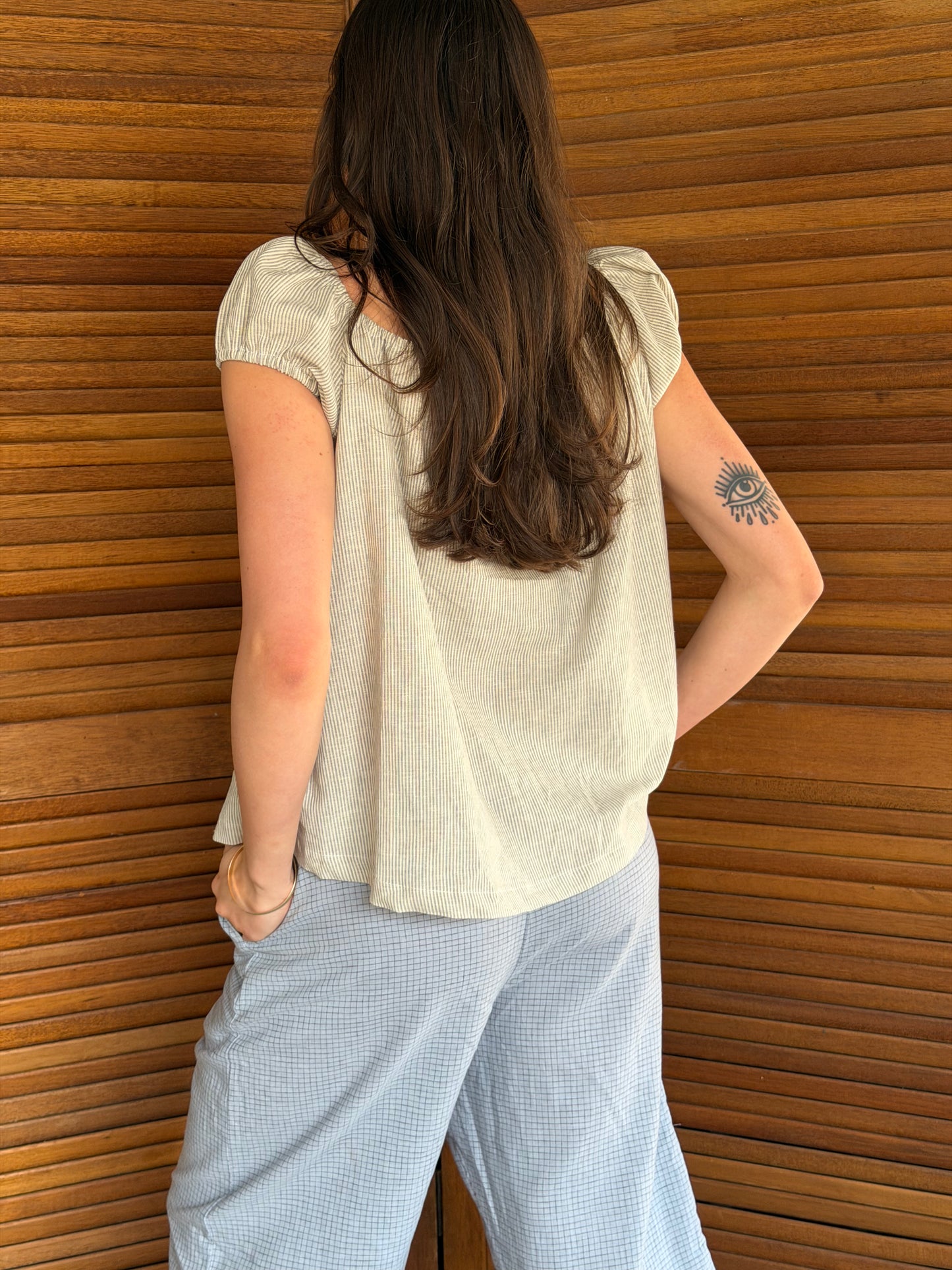 LONG SHORTS - BLUE CHECK