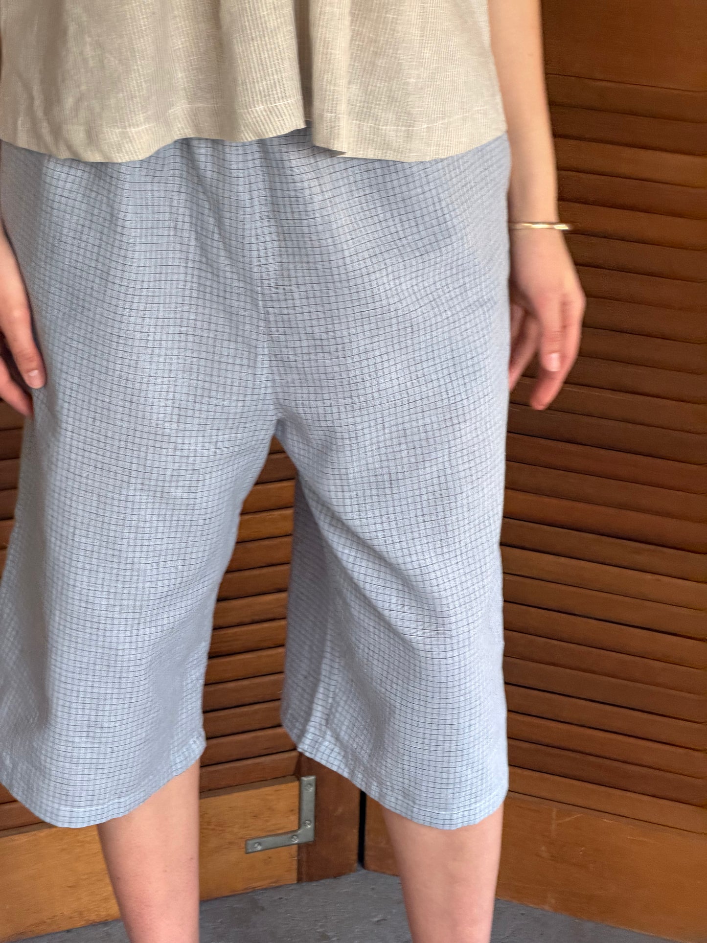 LONG SHORTS - BLUE CHECK