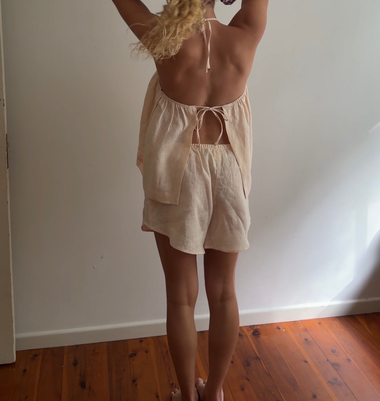 SIMPLE BOXER SHORTS - SESAME