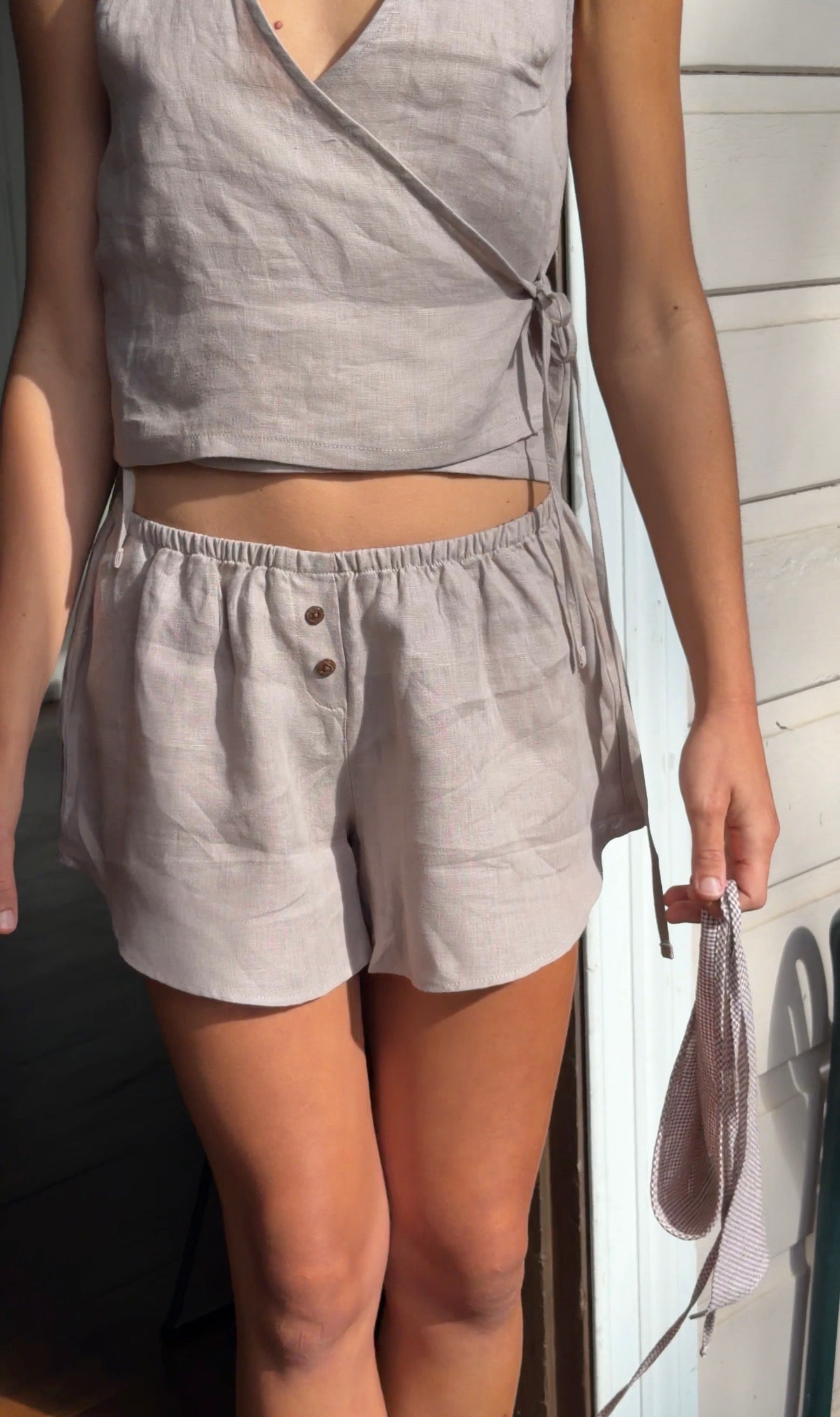 CROSS OVER HALTER - CLAY