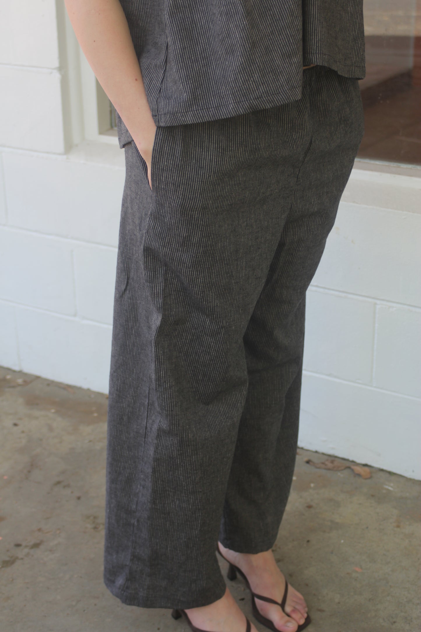 EVERYDAY PANTS - BLACK STRIPE