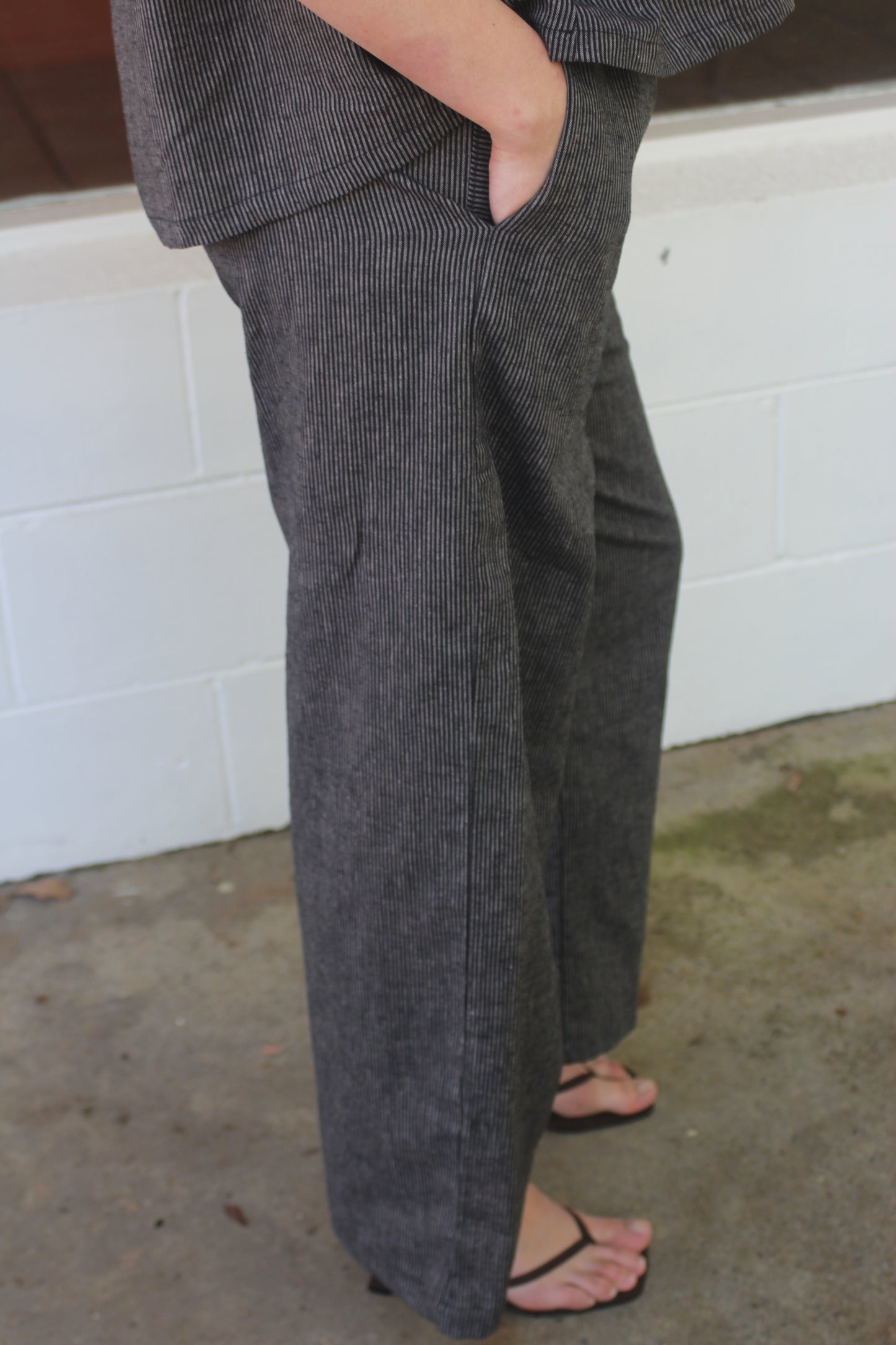 EVERYDAY PANTS - BLACK STRIPE