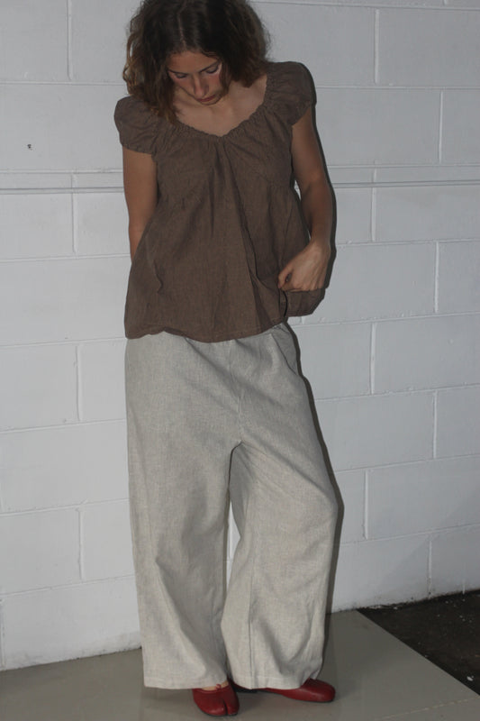 EVERYDAY PANTS - CREAM STRIPE