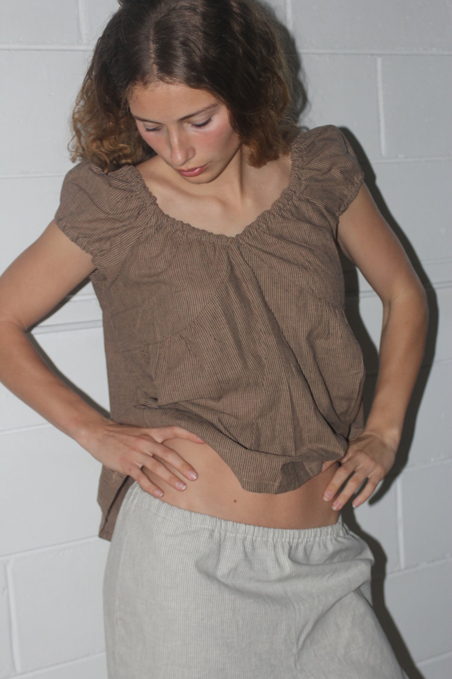 EVERYDAY PANTS - CREAM STRIPE