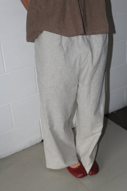 EVERYDAY PANTS - CREAM STRIPE