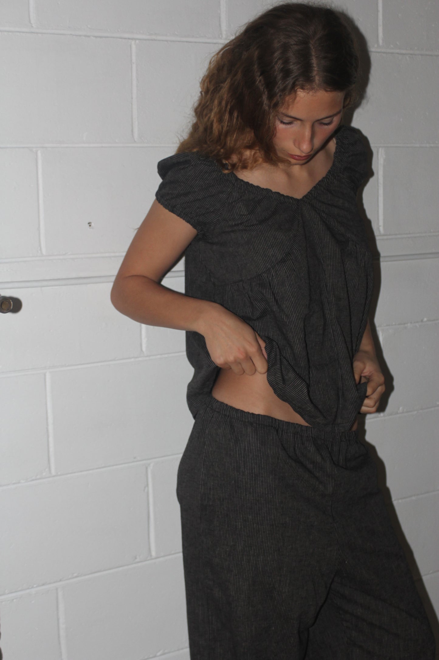 EVERYDAY PANTS - BLACK STRIPE