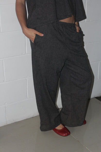 EVERYDAY PANTS - BLACK STRIPE