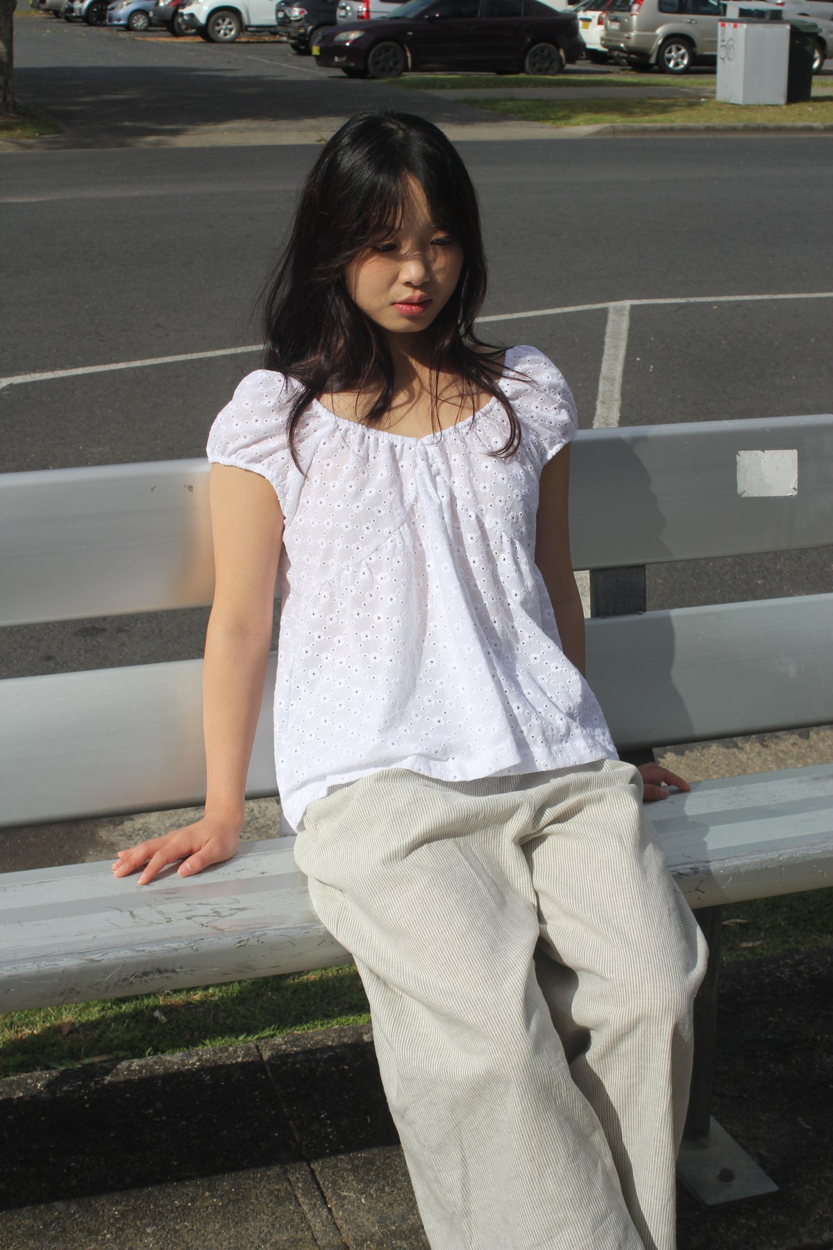 PUFF SLEEVE SMOCK - CHAMOMILE