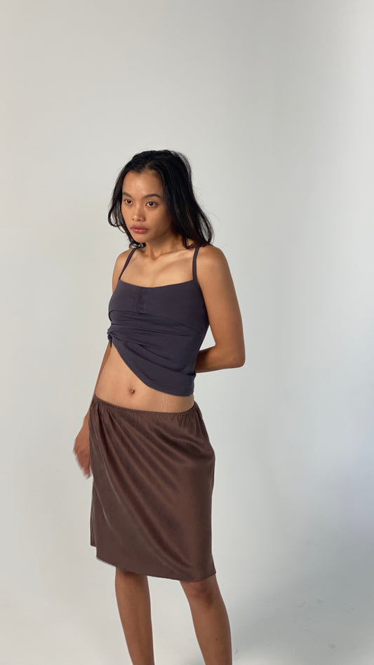 PANEL COTTON TANK - NAVY