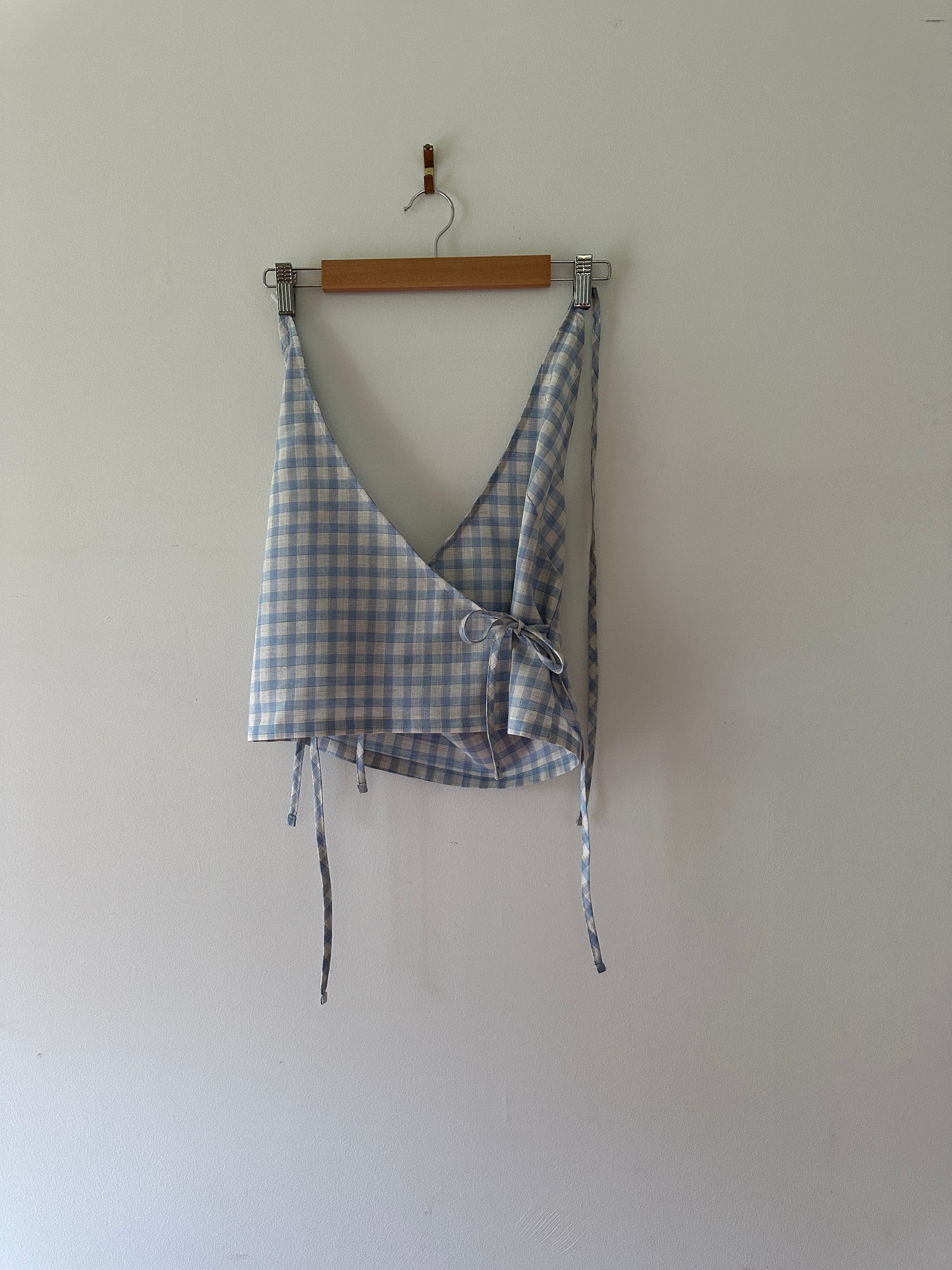 CROSS OVER HALTER - FISHERMEN CHECK