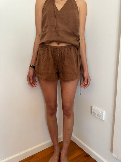 SIMPLE BOXER SHORT- CACAO