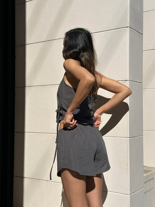 SIMPLE BOXER SHORT - SMOKE