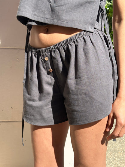 SIMPLE BOXER SHORT - SMOKE