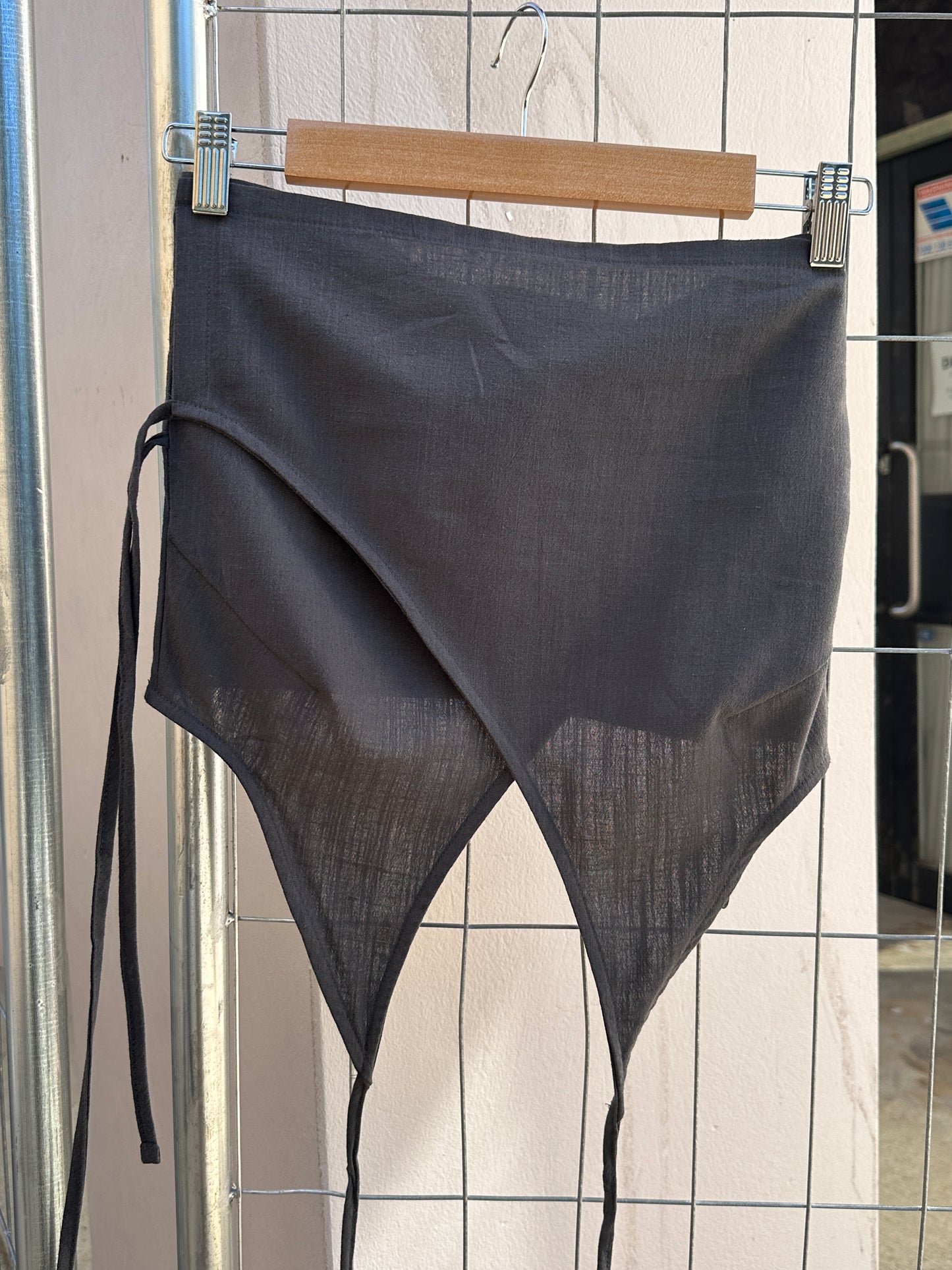 CROSS OVER HALTER - SMOKE