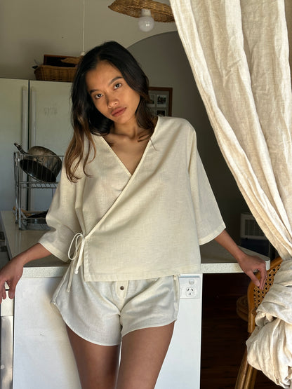 WRAP TOP - HUSK