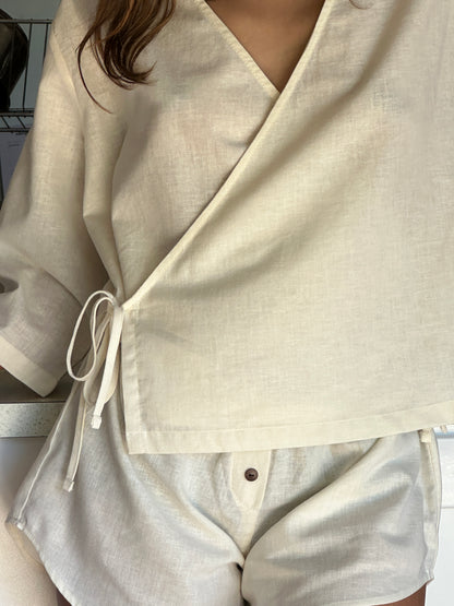 WRAP TOP - HUSK