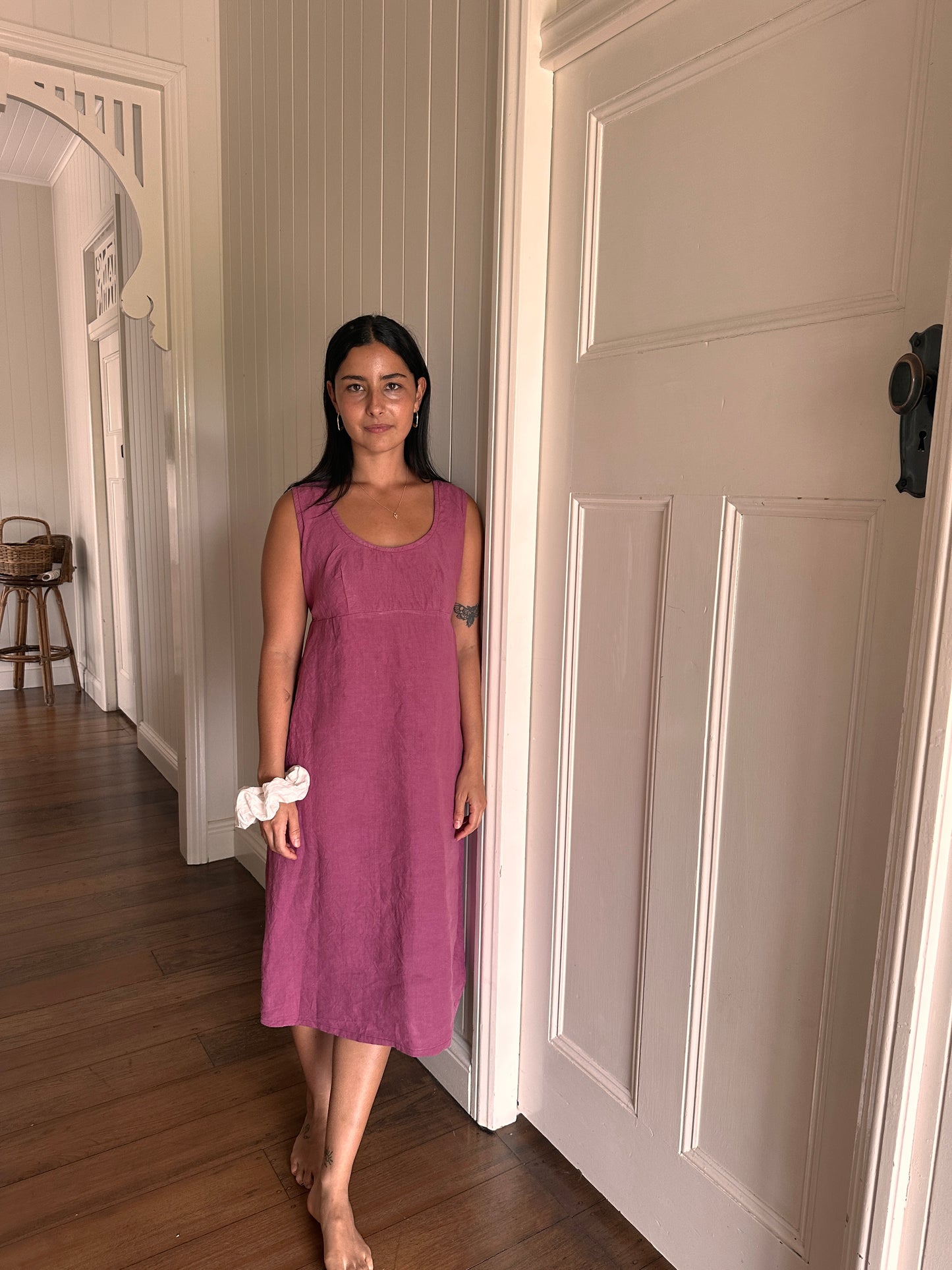 SUNDAY SLEEVELESS DRESS - MULBERRY